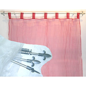 Curtain Bars and Zinc Lily Javelin Ends